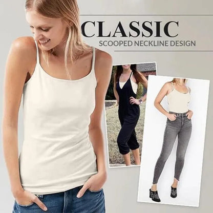Women’s loose cami with built-in tank top (pack of 2)