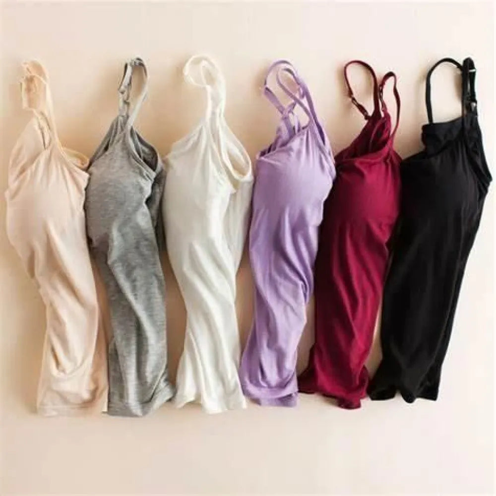 Women’s loose cami with built-in tank top (pack of 2)