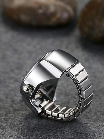 Women's Men's Ring Watch Analogue Quartz on Finger Watch Ring