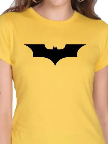 Women’s Printed Cotton T-Shirt – Yellow