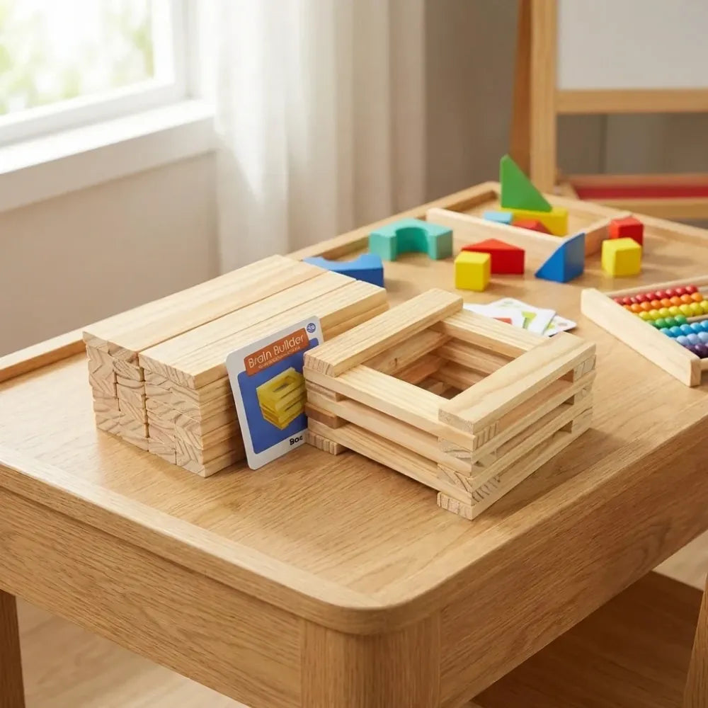 Wooden brain puzzle set - toys