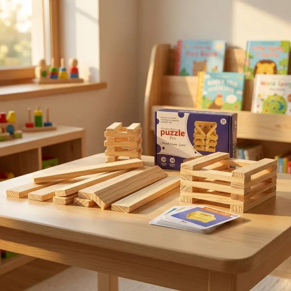 Wooden brain puzzle set - toys