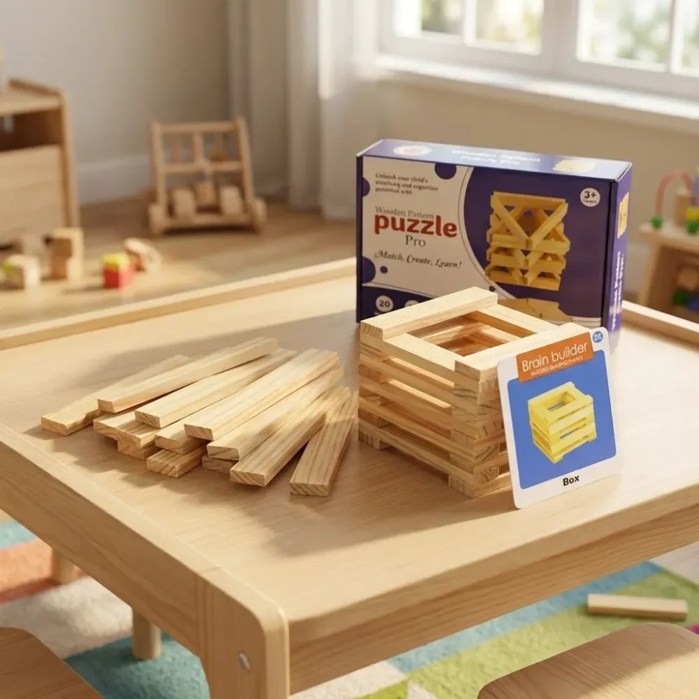 Wooden brain puzzle set - toys