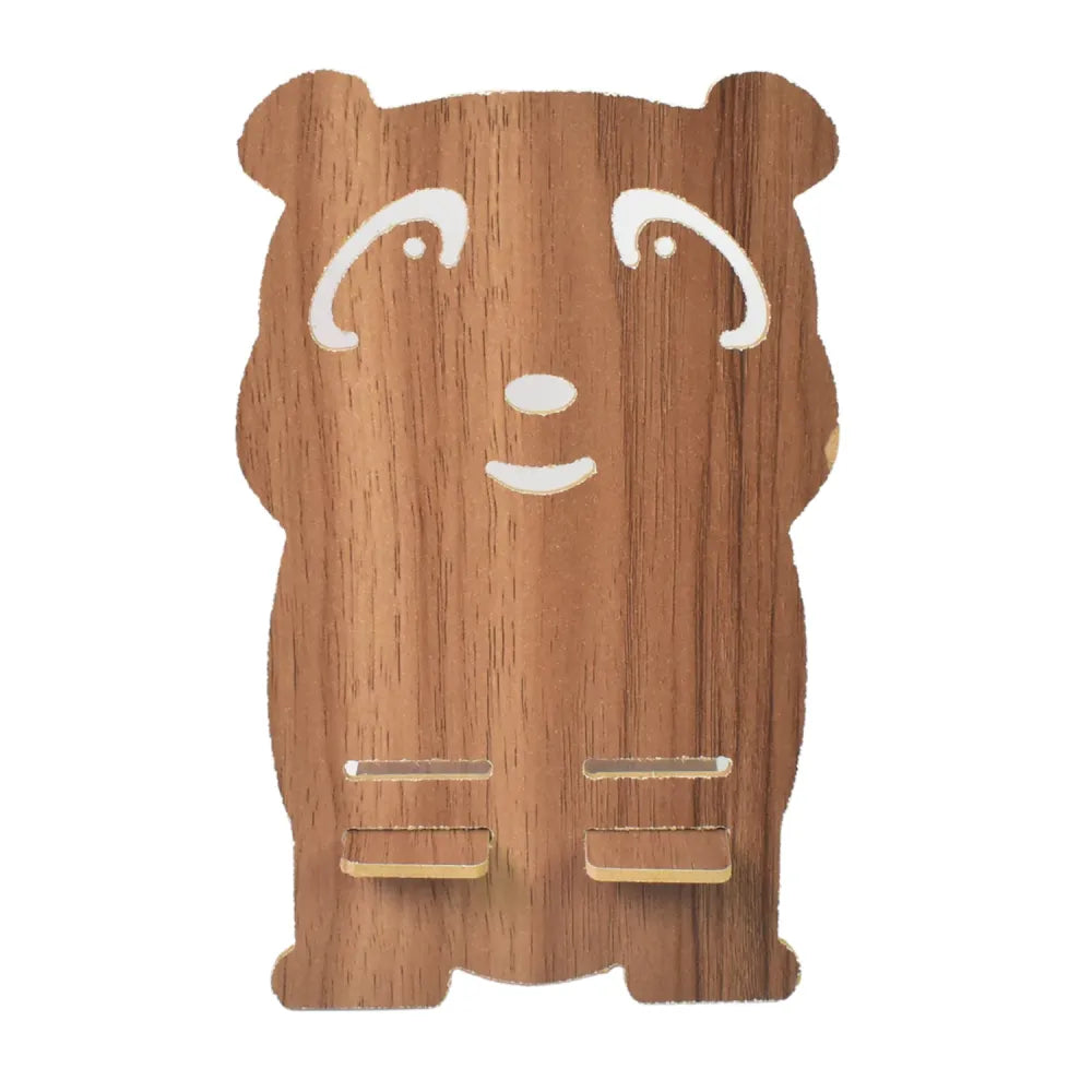 Wooden cartoon shape design mobile stand (1 pc) - electronics