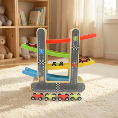 Wooden click-clack racer set - toys