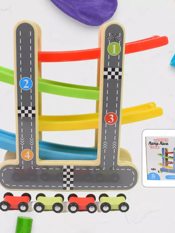 Wooden Click-Clack Racer Set