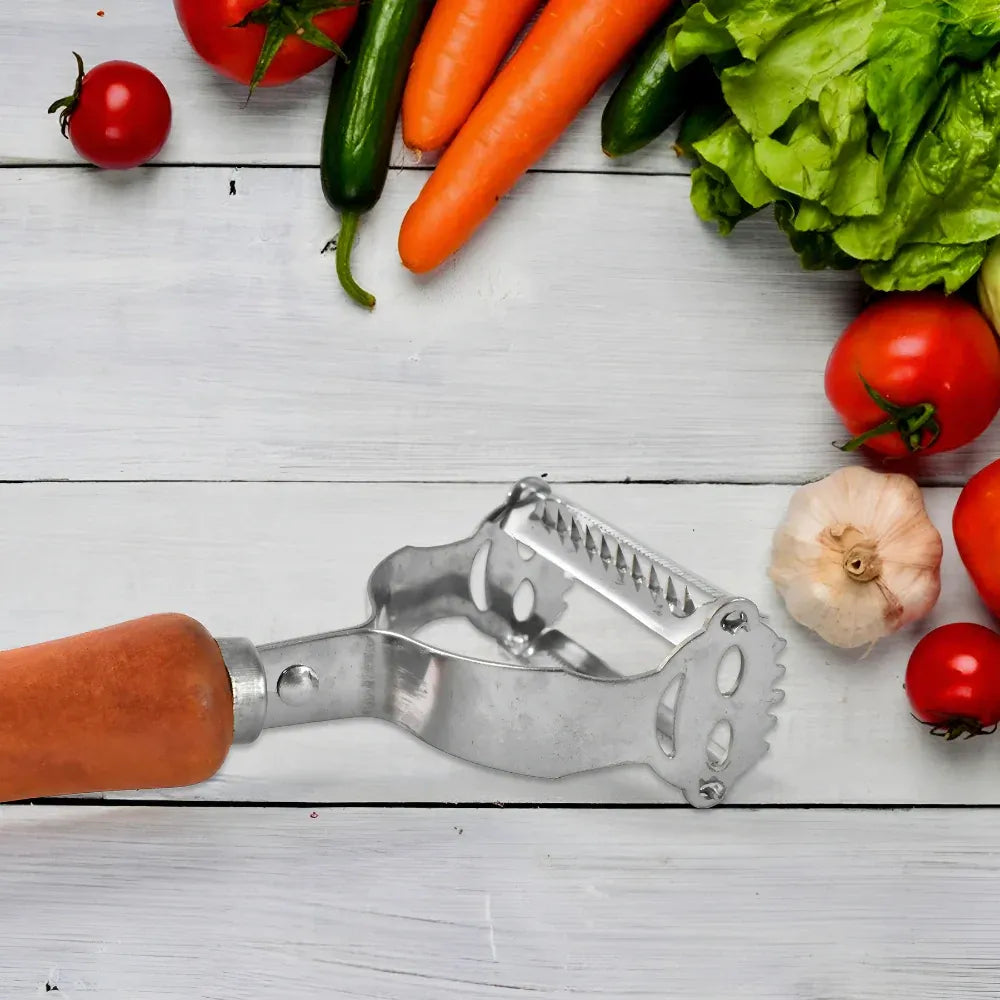 Wooden handle vegetable peeler - home & kitchen