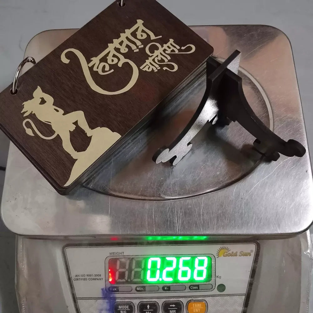 Wooden hanuman chalisa stand