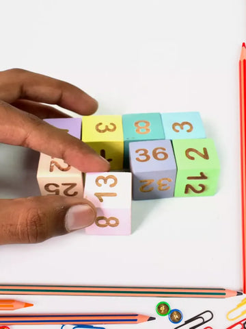 Wooden Math Card Game