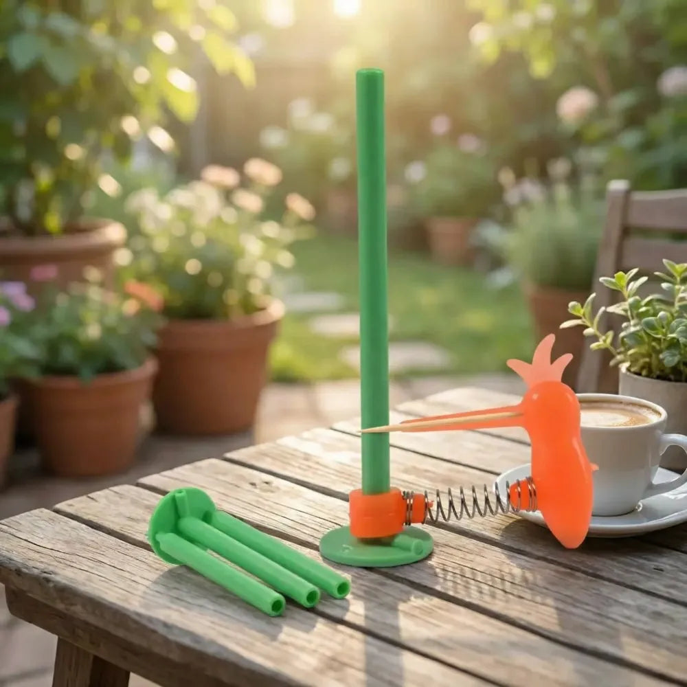 Wooden pecking bird toy - toys