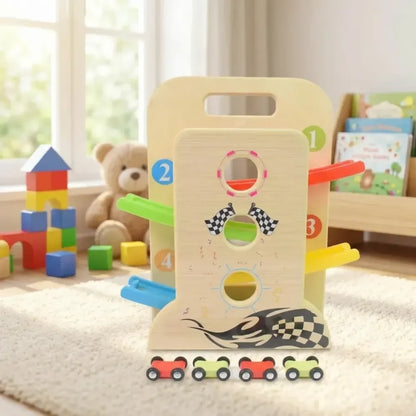 Wooden ramp racer set - toys