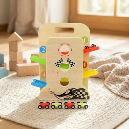 Wooden ramp racer set - toys