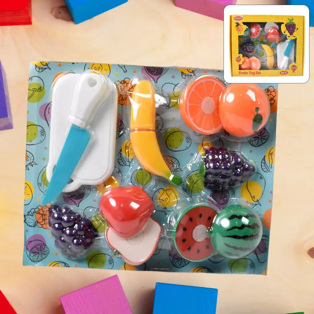 Wooden sliceable fruit set - toys