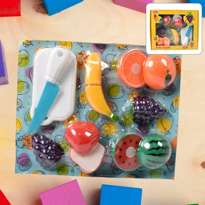 Wooden sliceable fruit set - toys