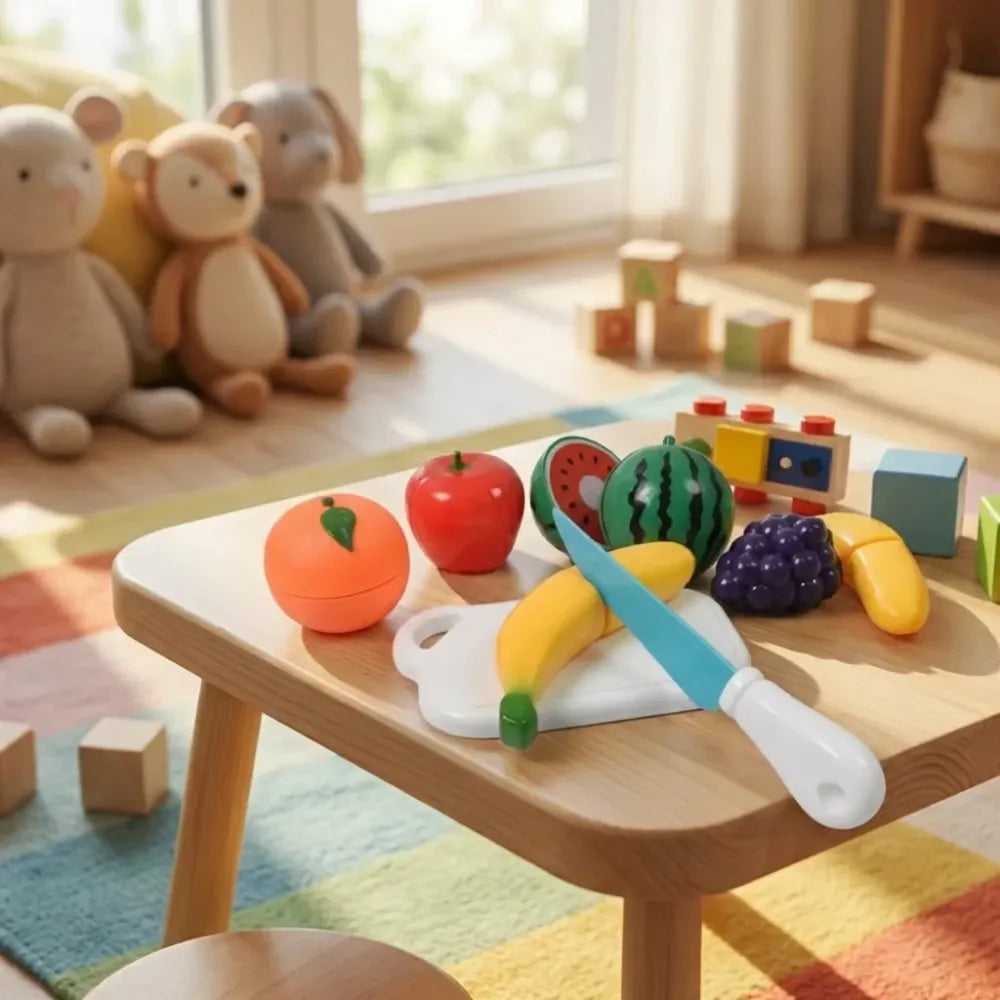 Wooden sliceable fruit set - toys