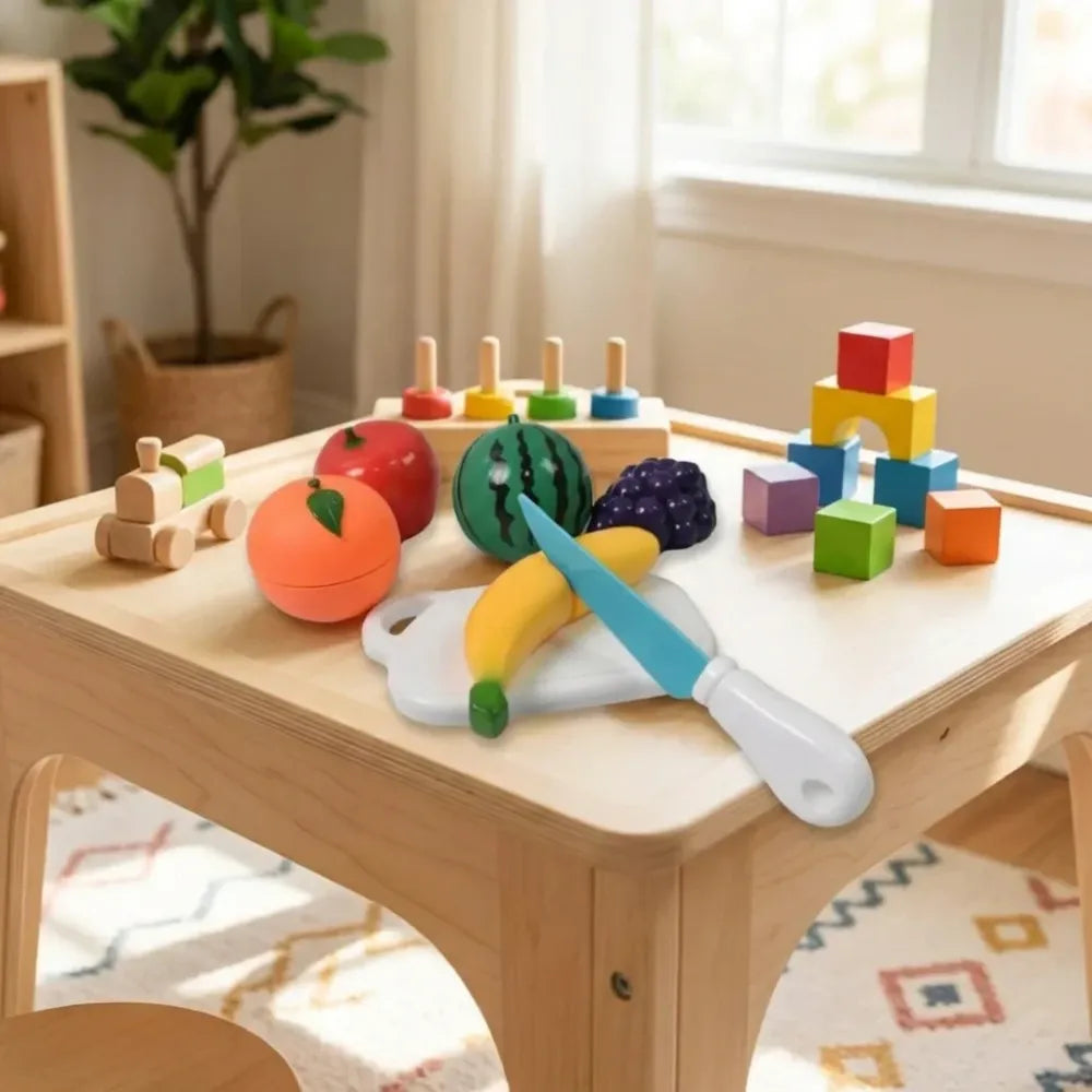 Wooden sliceable fruit set - toys