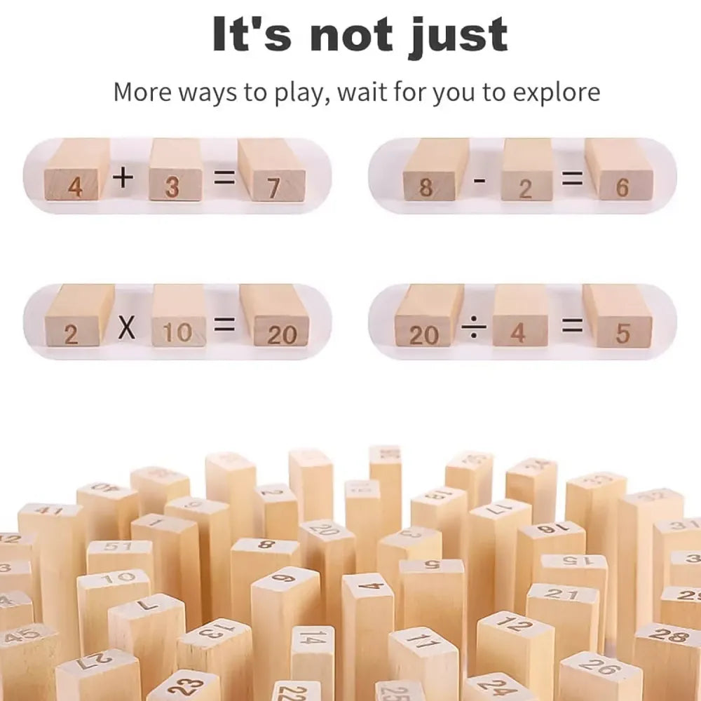 Wooden stacking tower game - toys