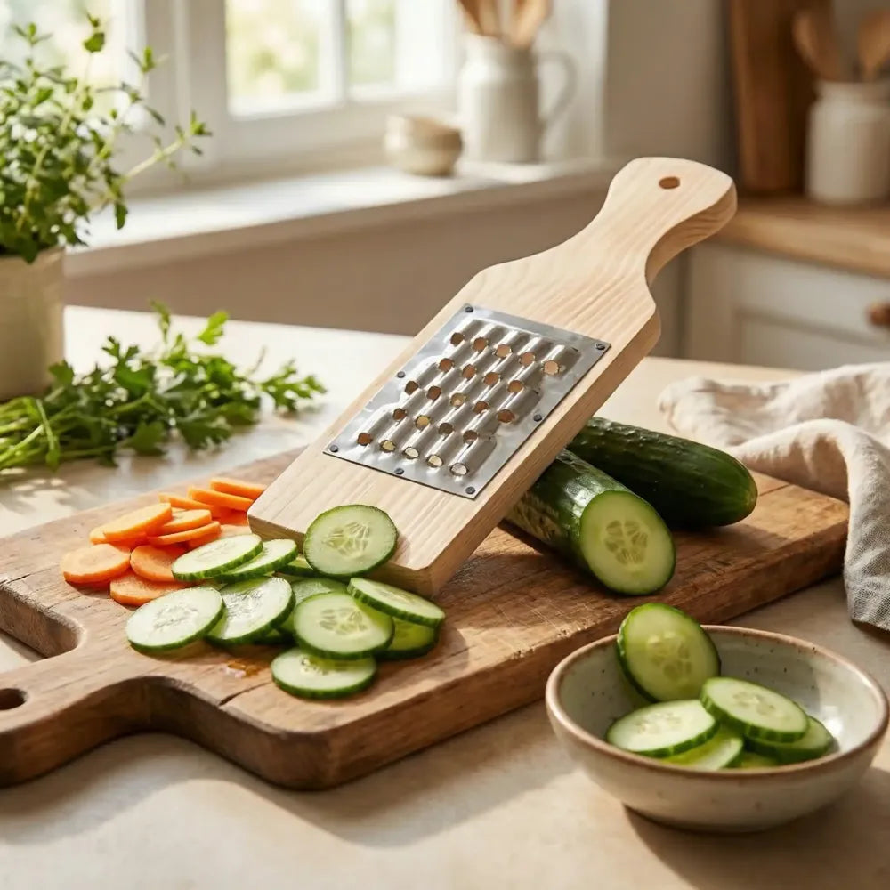 Wooden vegetable grater - home & kitchen