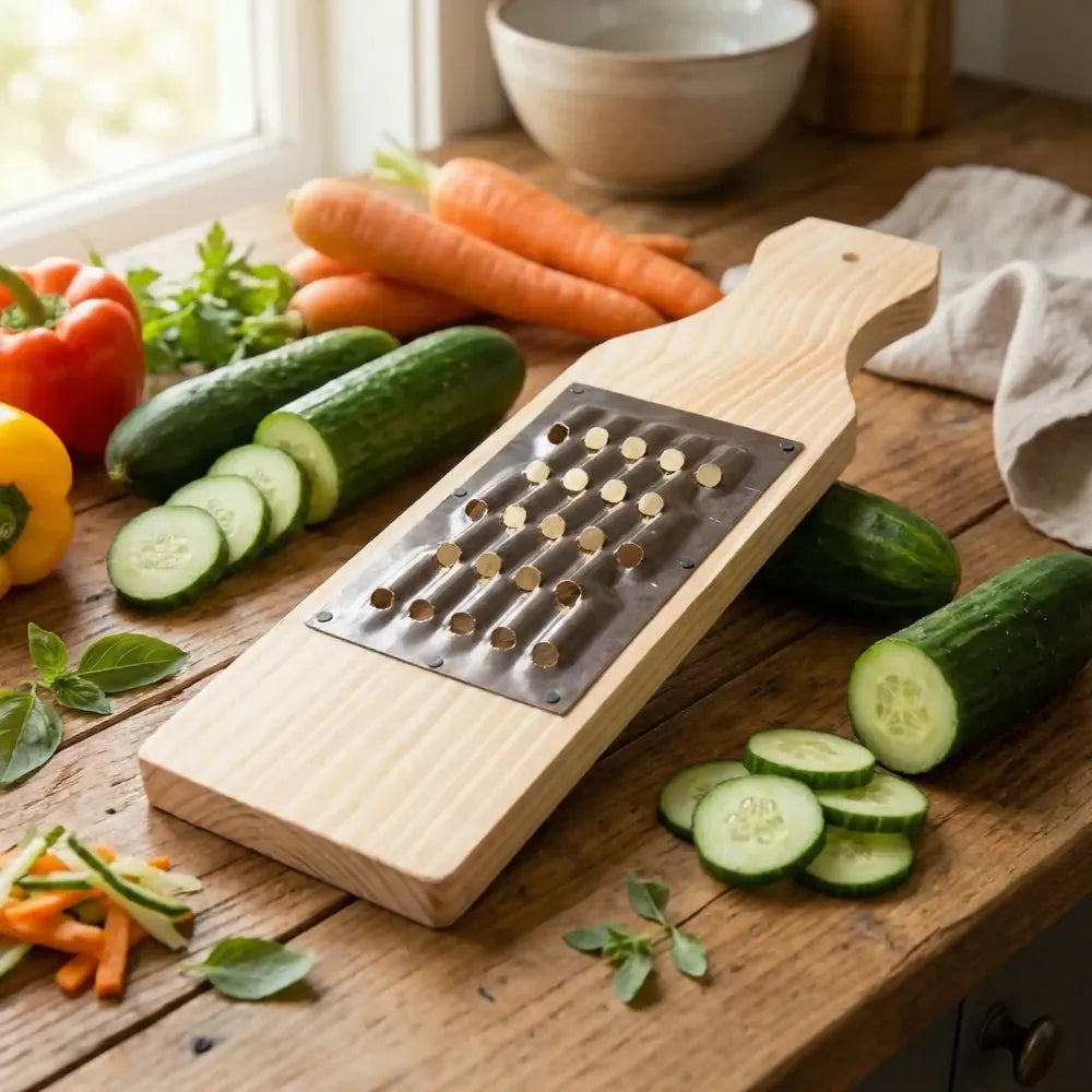 Wooden vegetable grater - home & kitchen
