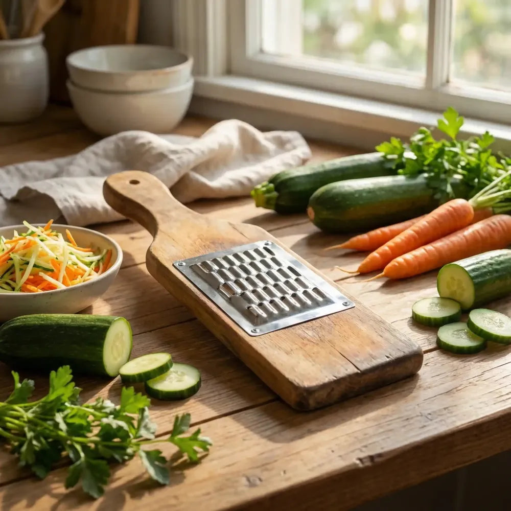 Wooden vegetable grater - home & kitchen