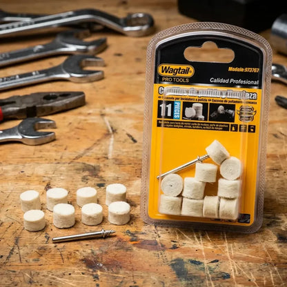 Wool felt polishing pad set - hardware