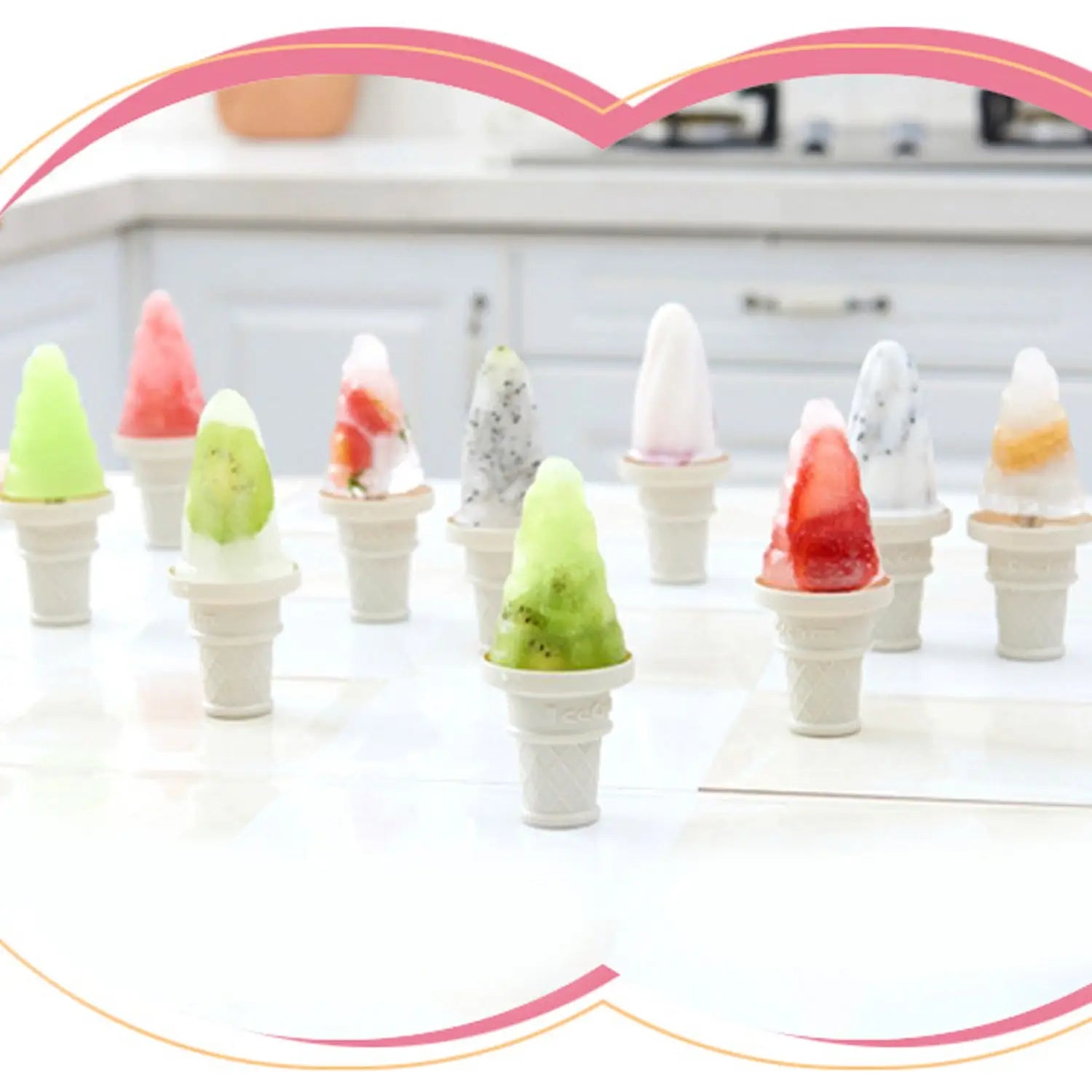 6-piece ice cream molds