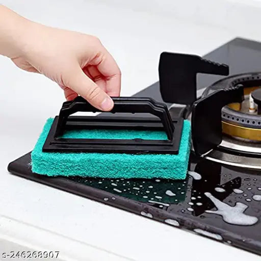 Lightweight handle scrubber brush