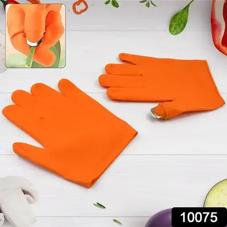 Silicone blade gardening gloves