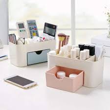 Portable makeup organizer box