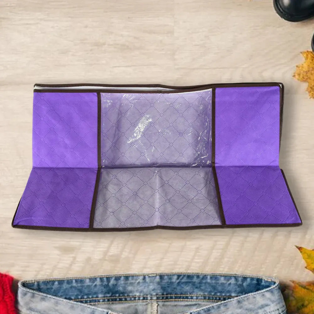 Zippered clothing storage bag