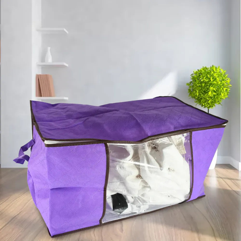 Zippered clothing storage bag