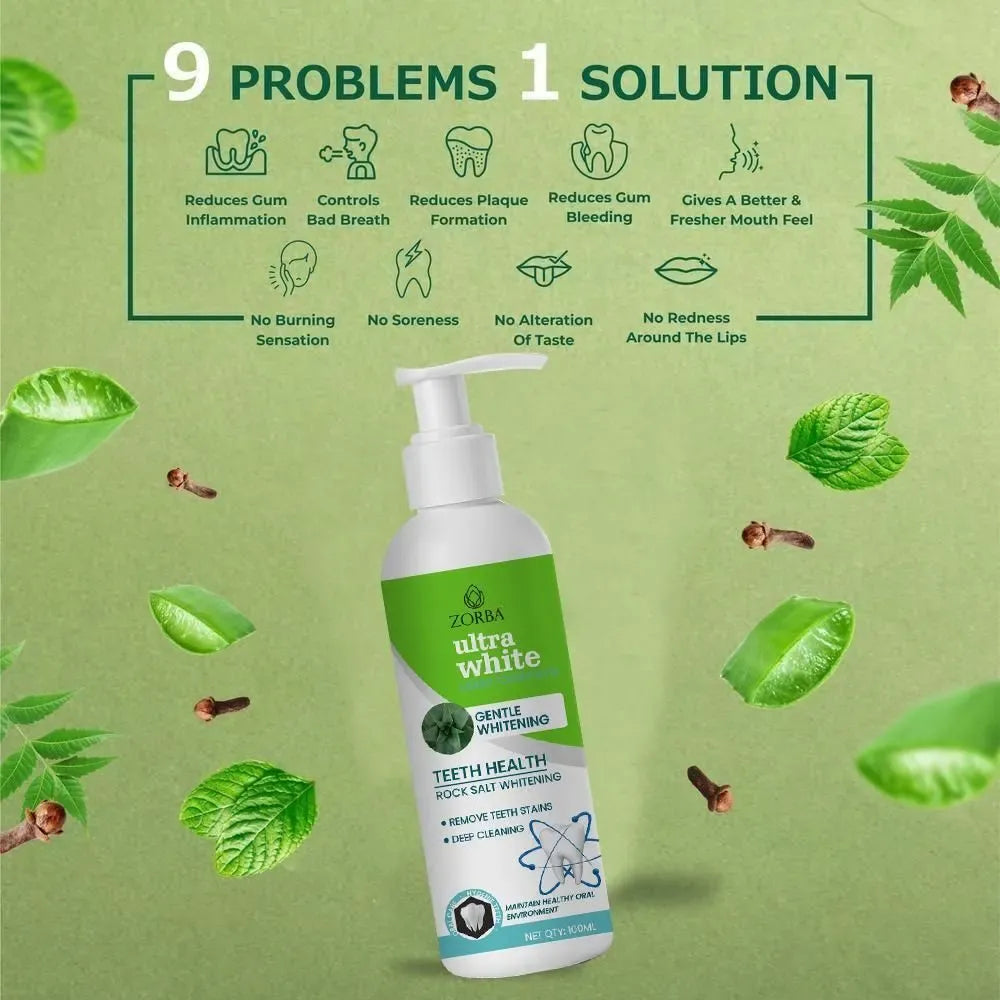 Zorba saltwhite liquid toothpaste