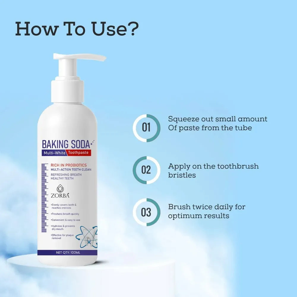 Zorba white + probiotic toothpaste