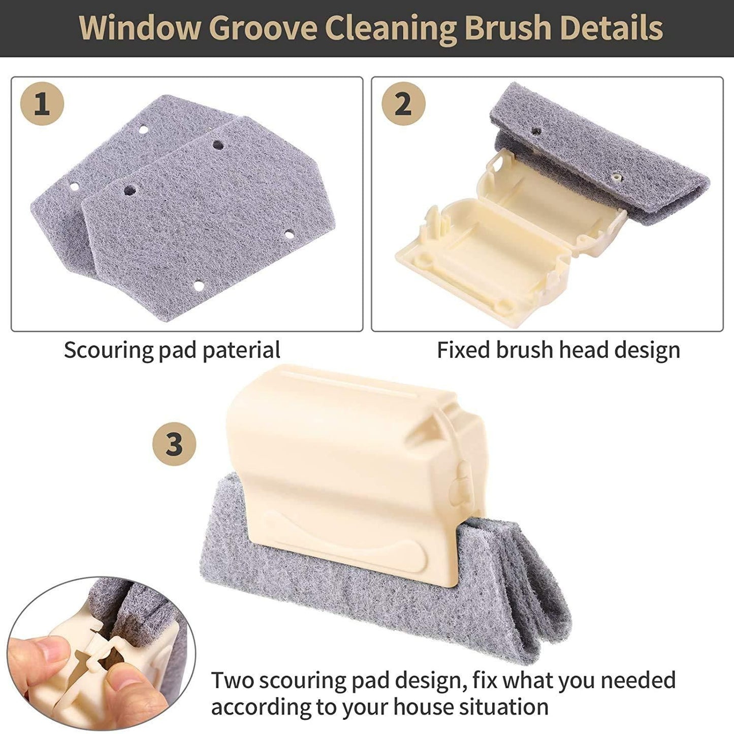 Window Cleaning Brush (Pack of 2)