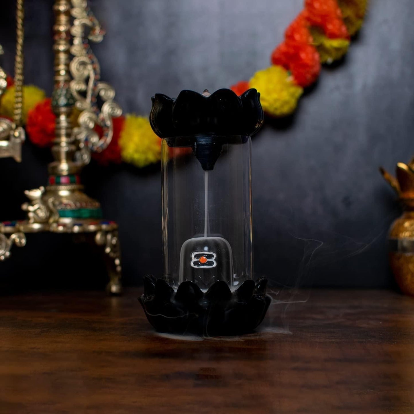 Shiva Linga Cylinder Glass