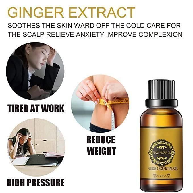 BELLY DRAINAGE GINGER HERBAL OIL(PACK OF 2)