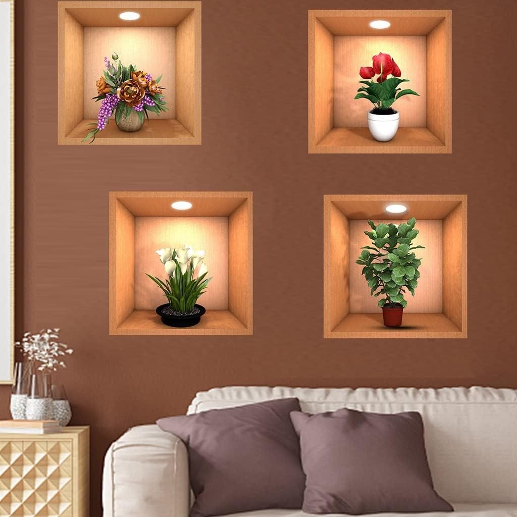 3D VASE WALL STICKER