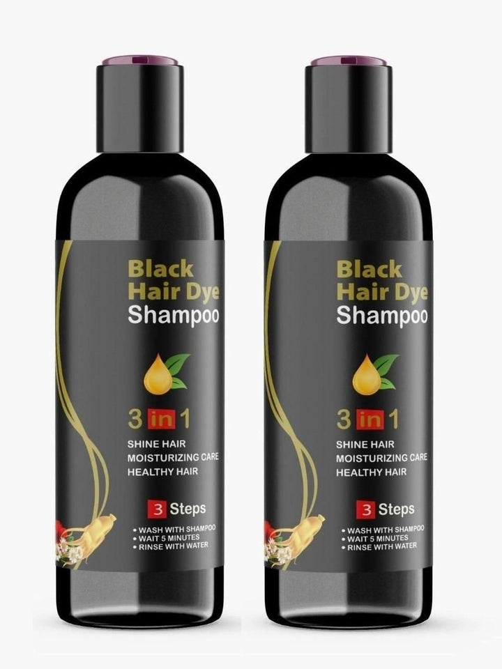 Black Herbal Hair Dye Shampoo 3 in 1 (Pack Of 2)
