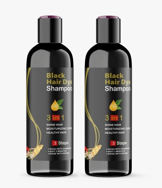 Black Herbal Hair Dye Shampoo 3 in 1 (Pack Of 2)