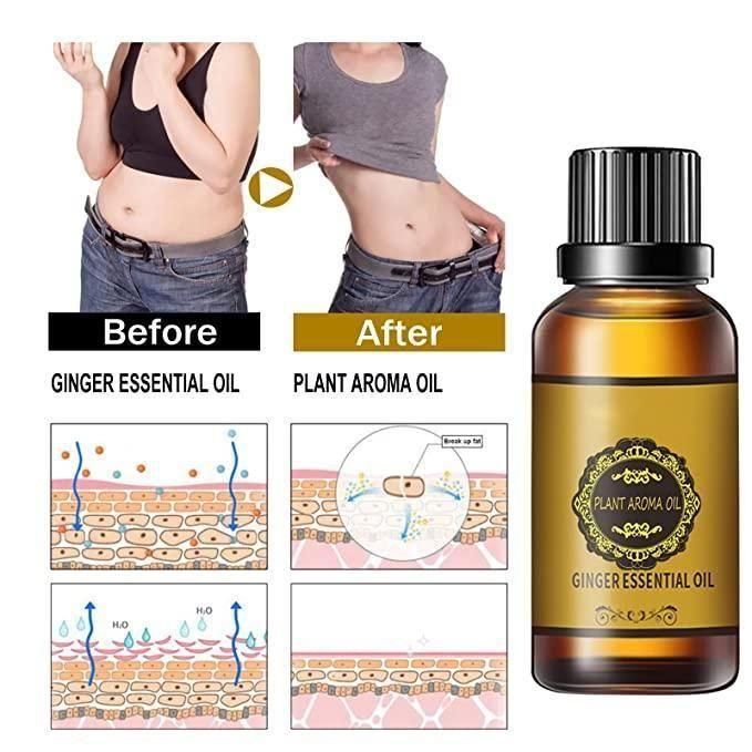 BELLY DRAINAGE GINGER HERBAL OIL(PACK OF 2)